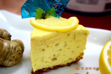 Spicy Ginger Lemon Cheesecake