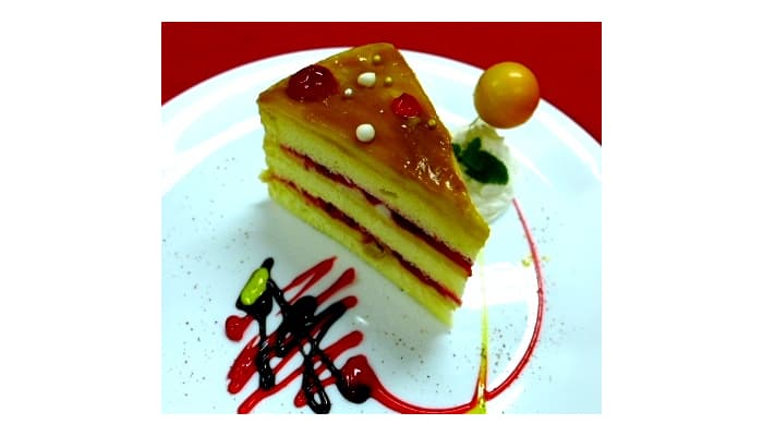 Yema Strawberry Cake with Salted Egg - Bakels Philippines
